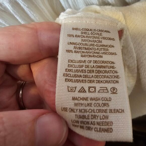 Free People Top Womens Medium Dress Babydoll Boho Chic Coastal Cottage Floral - Picture 12 of 14